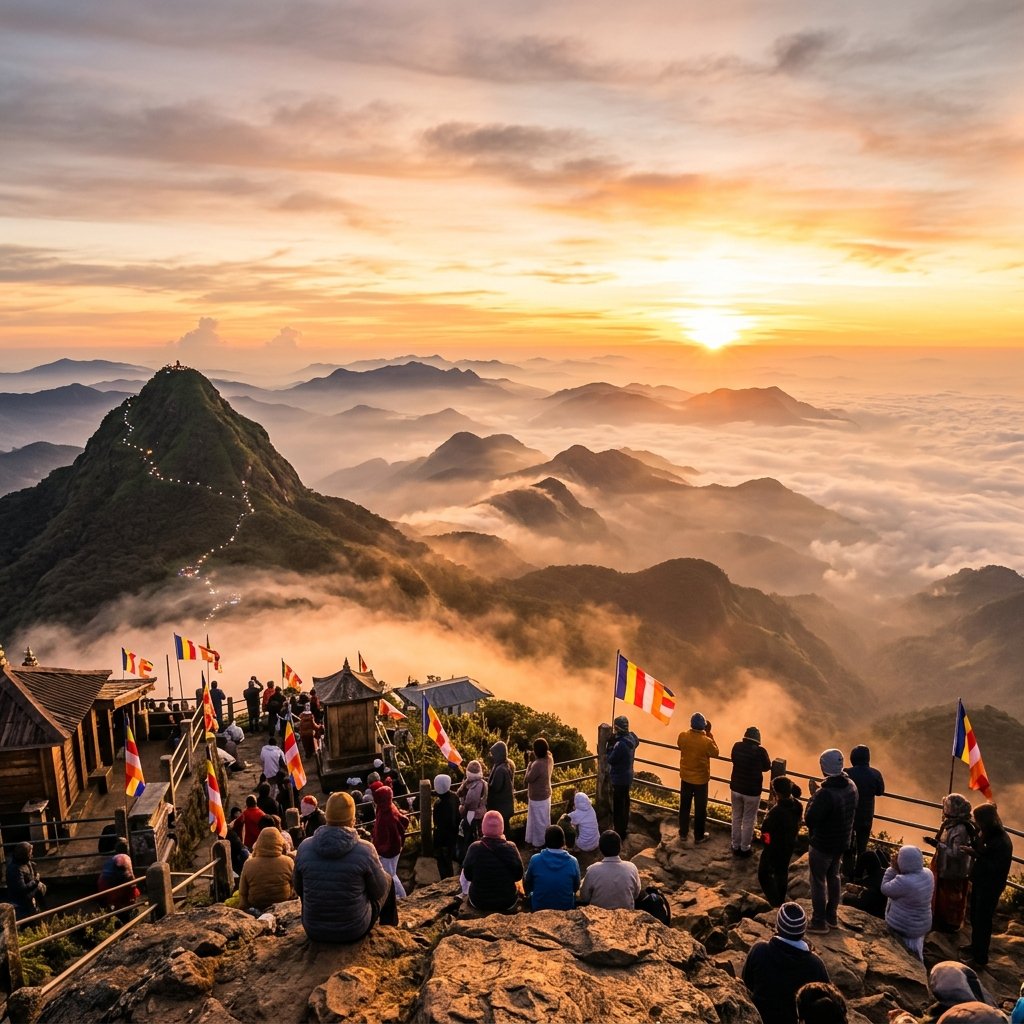 Adam's Peak Sunrise Hike Sacred Mountain Sri Lanka