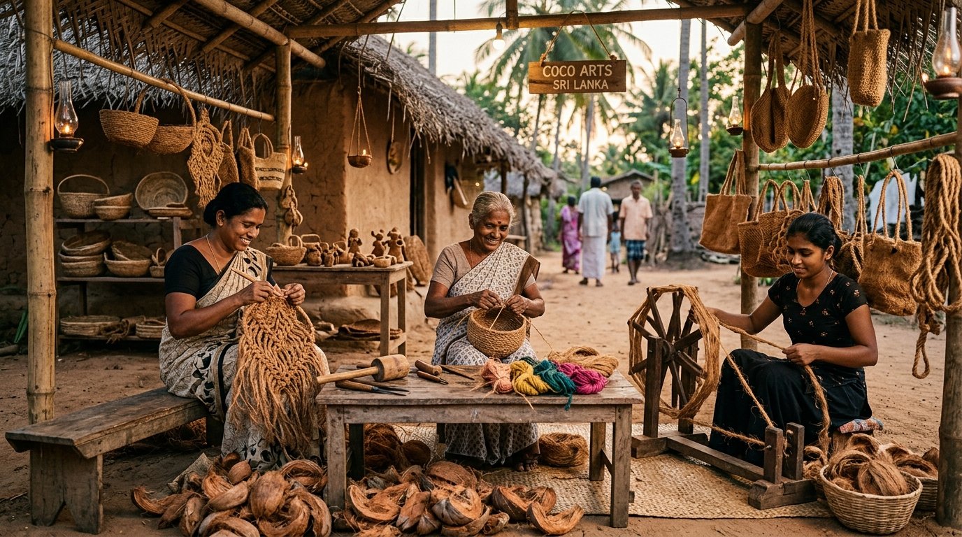 Traditional Coconut Husk Eco Handicrafts