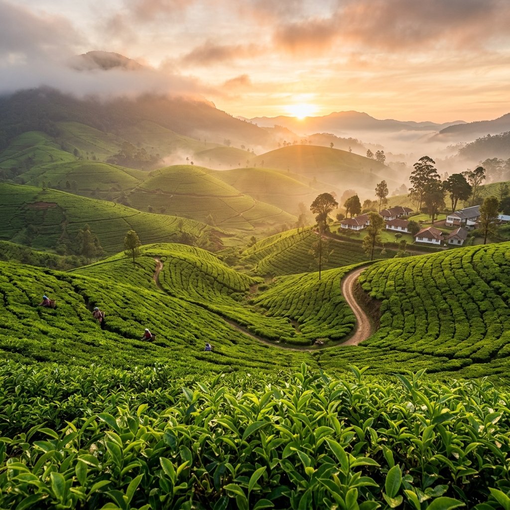 Nuwara Eliya Tea Plantation Sri Lanka